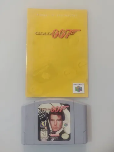 Cartucho (ou fita) 007 Goldeneye N64 + manual (usados em ótimo estados)
