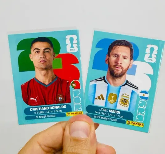 Figurinha - Craques - Cristiano Ronaldo e Messi - Copa 2026