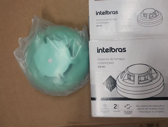detector de fumaça intelbras endereçável dfe 521 branco