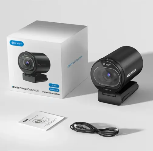 Webcam 4k Uhd 8mp Tof Autofocus 1080p 60fps E 2 Microfones
