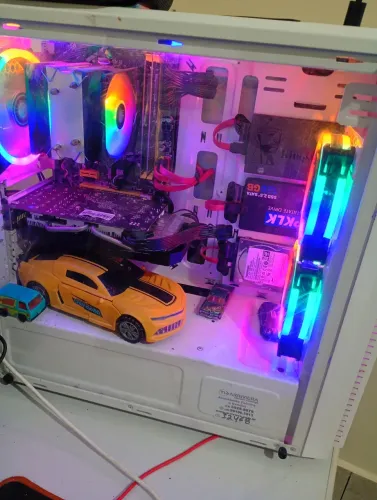 PC Gamer i3-4170 + RX 580 8GB + 16GB RAM + Monitor 75Hz - Completo