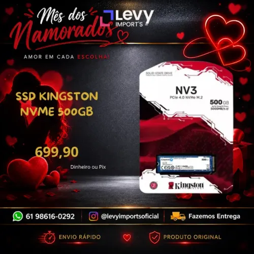 Ssd Kingston Nvme 500GB