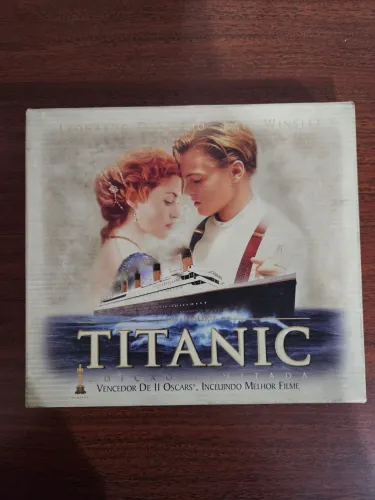 Fita VHS  filme Titanic original na caixa com negativo de foto original 