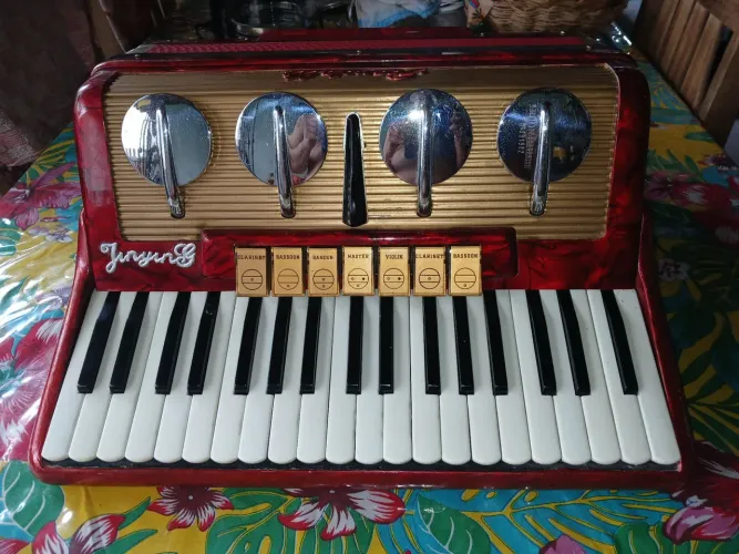 Vende-se Acordeon,80 Baixos,Em terça de voz nos teclados e quinta.