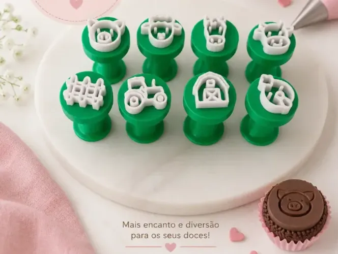 Carimbo para Brigadeiro Tema diversos Festa Infantil Personalizado