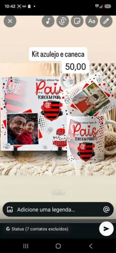 Caneca +azulejo personalizado sublimação