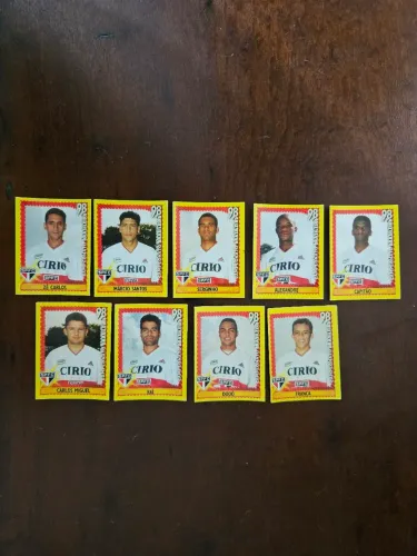 9 Figurinhas São Paulo Campeonato Brasileiro 98 nunca coladas