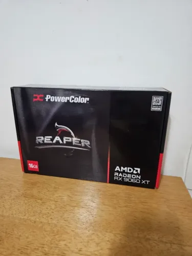 Placa de Vídeo PowerColor Radeon RX 9060 XT Reaper 16GB - Nova Lacrada