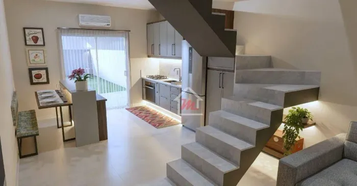 Sobrado com 3 dormitórios à venda, 103 m² por R$ 560.000 - Testo Salto - Blumenau/SC