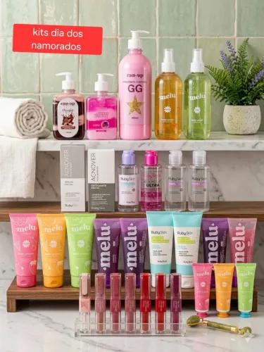 Cosméticos na promoção
