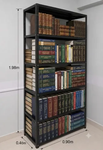 Estante para livros pesados