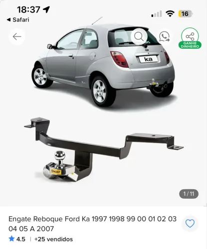 Engate Ford ka 98 ao 07 faço rolo