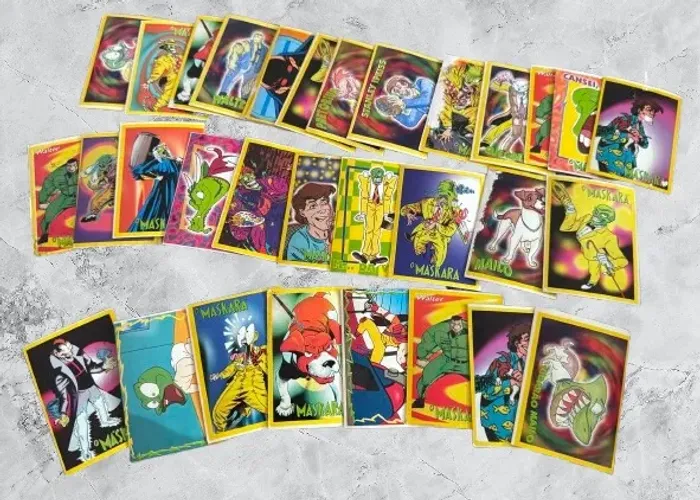 lote de figurinhas raras do álbum O maskara animated