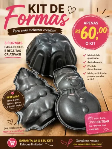 Kit de forma decorada