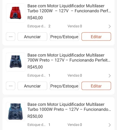 Base de Liquidificador Philco, Britânia e Multilaser