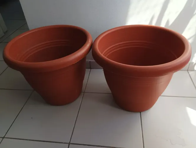 Vaso grande de plástico 45 cm para planta