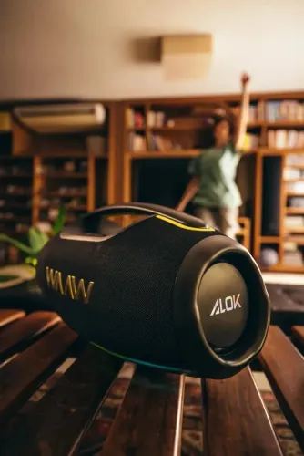 Caixa de Som Boombox Waaw by Alok Hyperboom 1000 Bluetooth