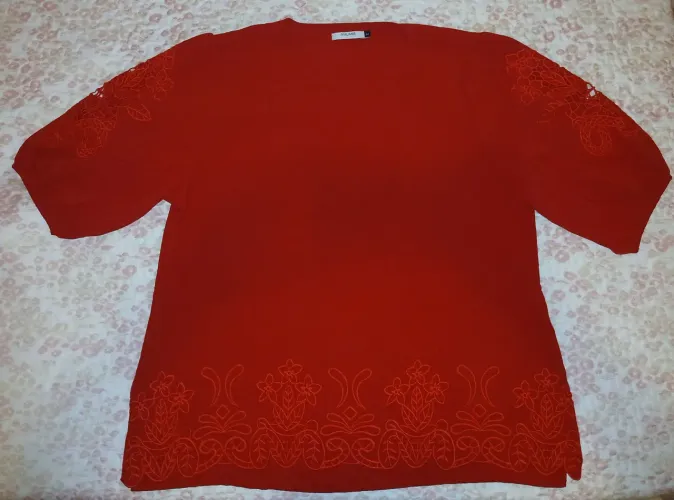 Blusa Bata Feminina Vermelha