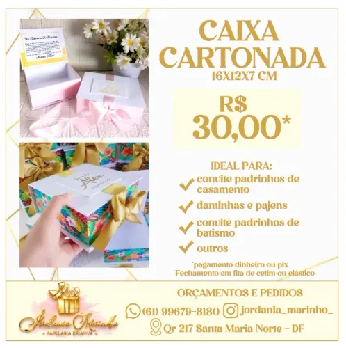 caixa cartonada