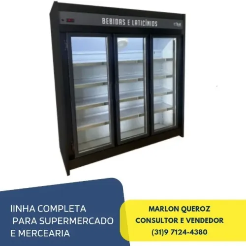 Freezer Expositor 3 Portas Polar Novo