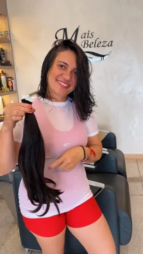 Cabelo Humano Natural 45cm - 148,8g - Pontas Extra Cheias (Virgem)