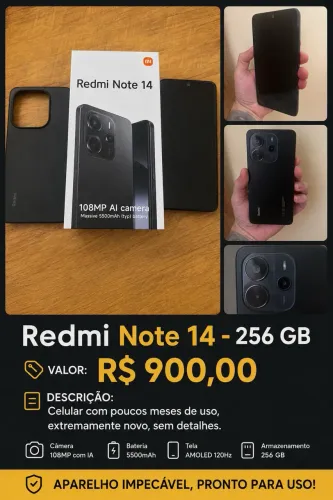 Redmi note 14 - 256GB