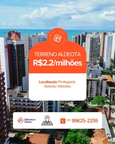 Terreno no Meireles (Aldeota) 605m² Ponto Comercial Ideal para sua sede corporativa e emp