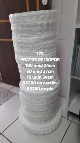 Pratos de Isopor