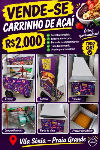 carrinho de açaí