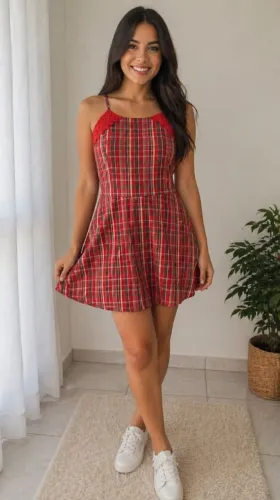 Vestido xadrez 