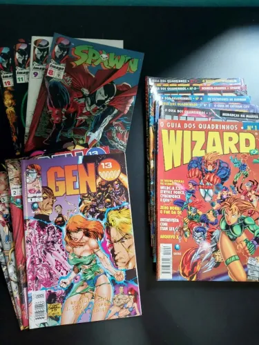 Wizard, versão brasileira 1:5;7 - Gen13 1:4 - Spawn 8-9-11-12 + brinde Batman 1-2 