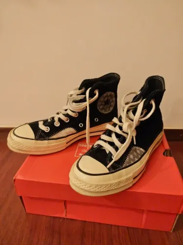 Converse Chuck 70 hi preto cinza