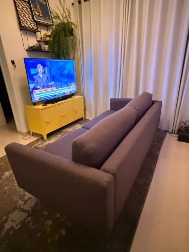 Sofá Tok&Stok cinza 3 lugares - 2,15m | Ótimo estado | 2 anos de uso