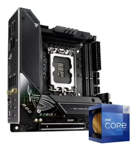 Kit Placa Mãe Asus Mini Itx Rog Strix Z690-i Intel I9 12900k