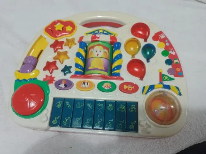 Piano brinquedo musical anos 90