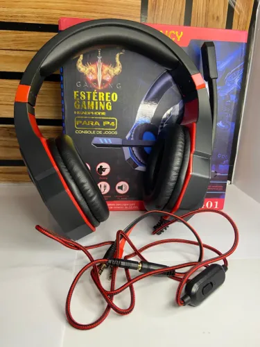 Fone de ouvido Headset Gamer Profissional para Ps4 FANCY FG01 an5
