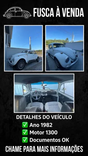 Volkswagen Fusca 1300 1982