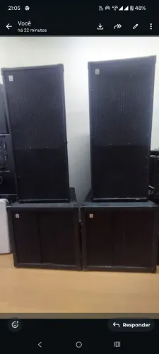 2 caixas Sub 18" e 2 Caixas Sp4 15"