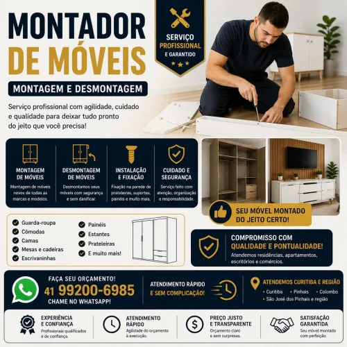 Montador de Móveis Curitiba e região 