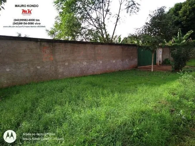 Chácara de 3.000,00 no Condomínio Marajoara em Ibiporã, frente toda murada