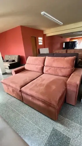 Sofá lindo com molas e pilow alto, novo a pronta entrega!