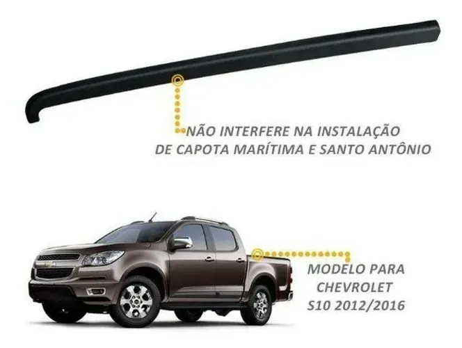 Protetor Borda da Caçamba Tampa Traseira P/ Todas as Picapes - Hilux / Triton / Amarok