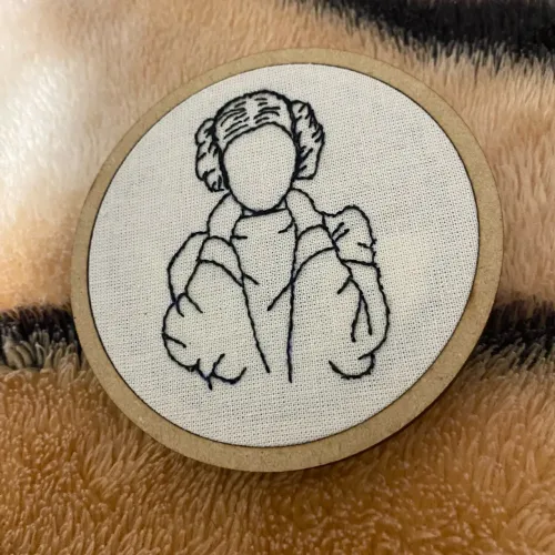 Bordado Princesa Leia - Star Wars