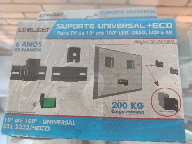 Suporte para tv fixo até 200 kgs