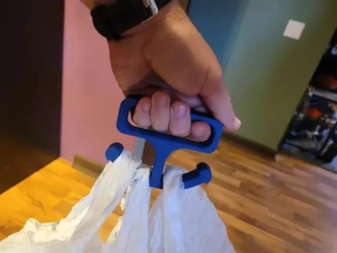 Alça para carregar sacolas de compras em Impressão 3D