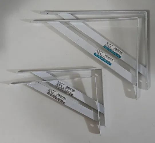 Suportes de Prateleiras Braçadeiras De Metal - 2 pares