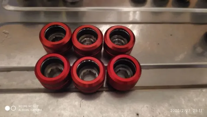 Kit 8x fittings tubo rígido de 14mm watecooler