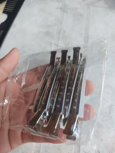 Kit 6 clips prendedor barbeiro