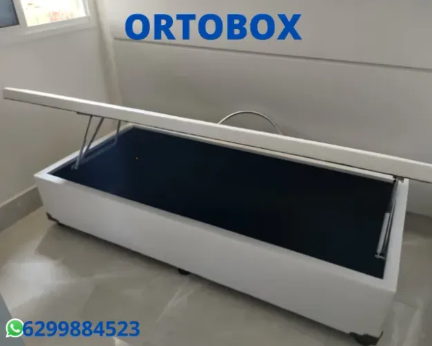 Cama Box Baú Solteirão blindado e reforçada