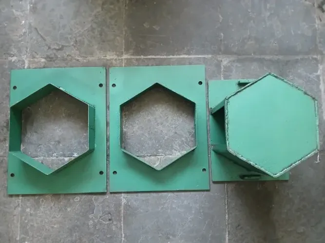 Forma para fabricar lajota sextavada para máquina de blocos marca Atlântica